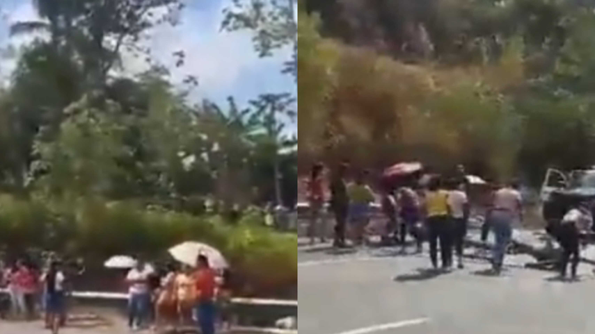 Se registra cierre del Corredor Norte a la altura de Kuna Nega.