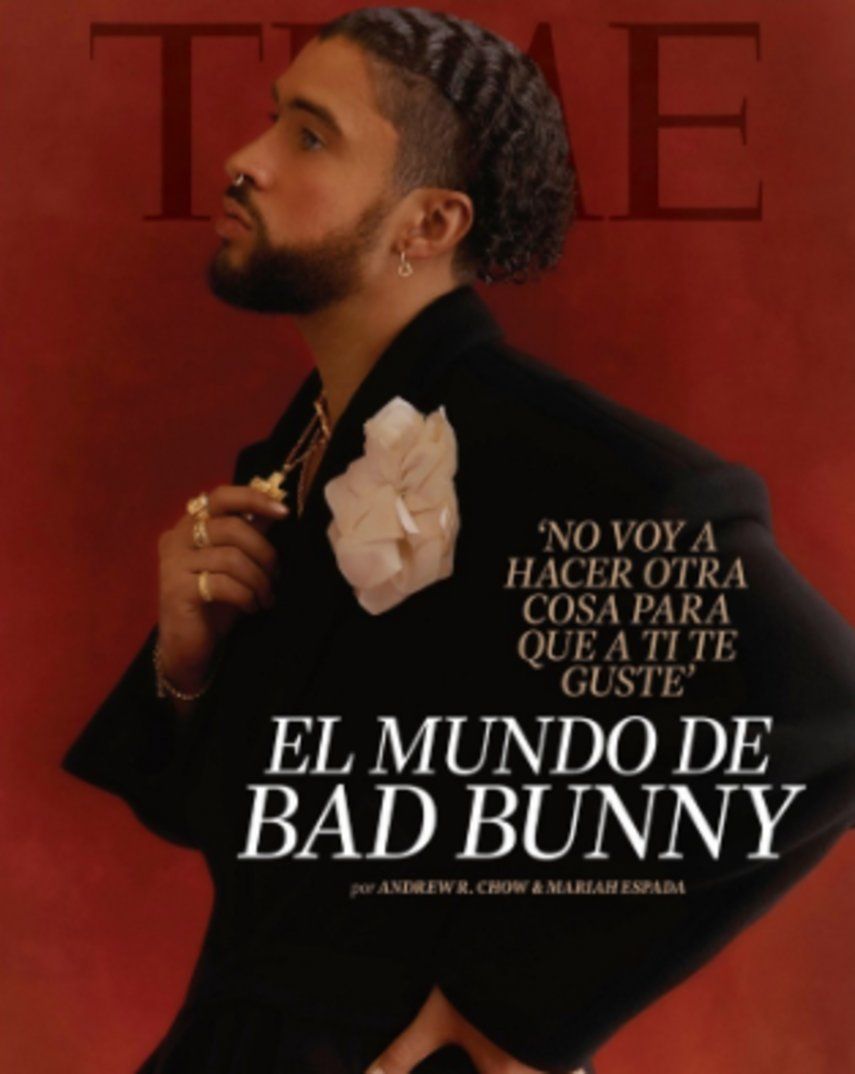 Bad Bunny marca hito al estar en la primera revista Time en español