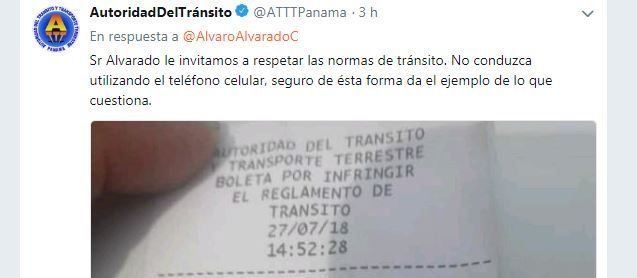 ATTT publica boleta impuesta a periodista Alvarado ante críticas, gremios exigen aclaración