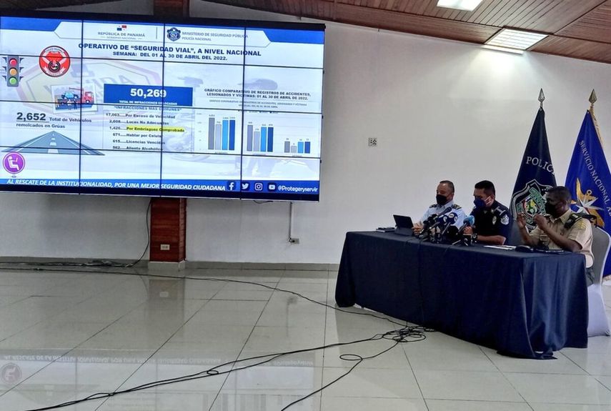 La Policía Nacional informó sobre los resultados de sus operaciones en abril.