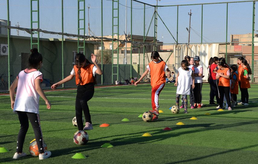 Usando petos coloridos