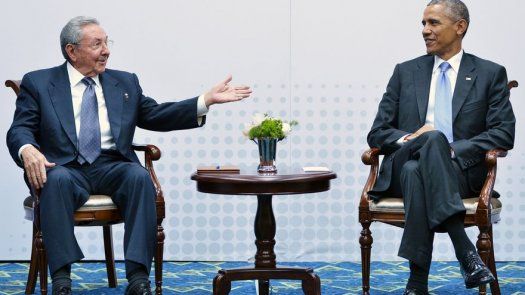 Los candidatos republicanos  afean el encuentro Obama-Castro