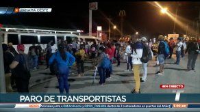 Usuarios afectados tras paro de transporte en Panamá Oeste