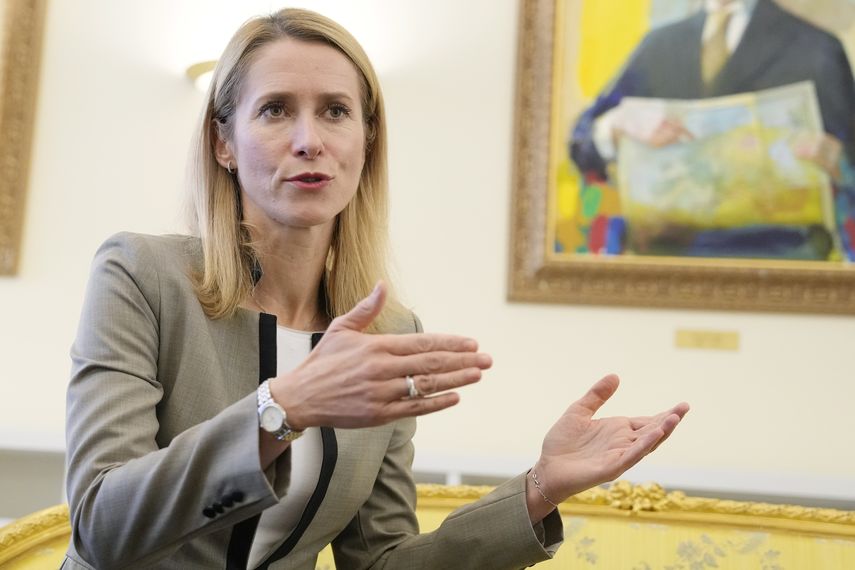 La primera ministra de Estonia