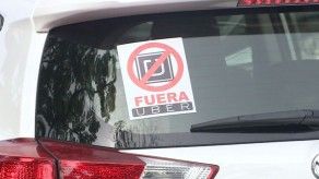 Taxistas protestan contra Uber en Panamá Taxistas protestan contra Uber en Panamá