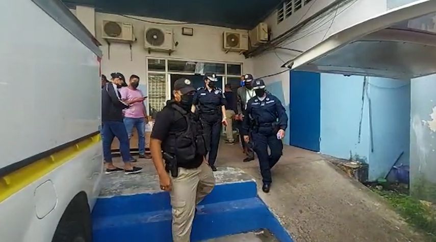La unidad policial fue trasladada de urgencia a la ciudad de Panamá.
