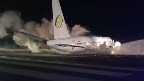 Avión se sale de pista al aterrizar en Guyana; 20 lesionados