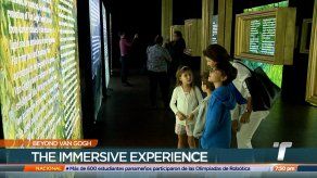Beyond Van Gogh: niños y jóvenes disfrutan la exposición