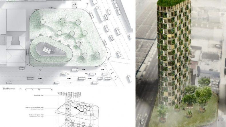 Un rascacielos de madera imaginario para innovar a menor escala