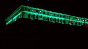 Edificio de la Administración del Canal se viste de verde por la Semana de Donación de Órganos