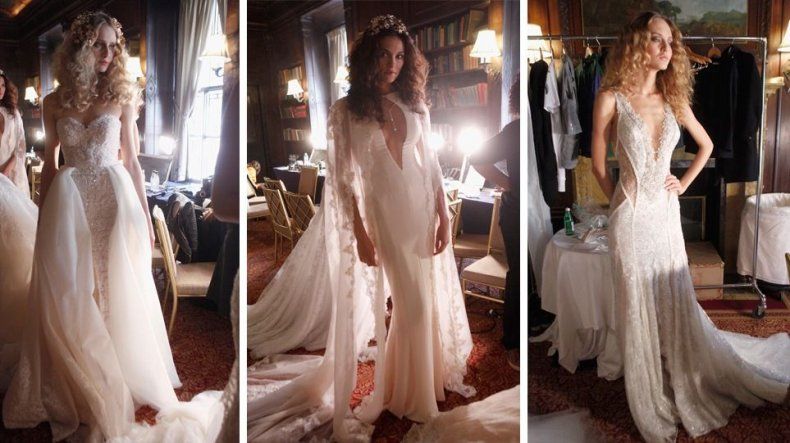 Backstage de pasarela de novias
