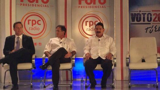 Varela, Navarro y López en primer Foro presidencial, JD Arias el ausente