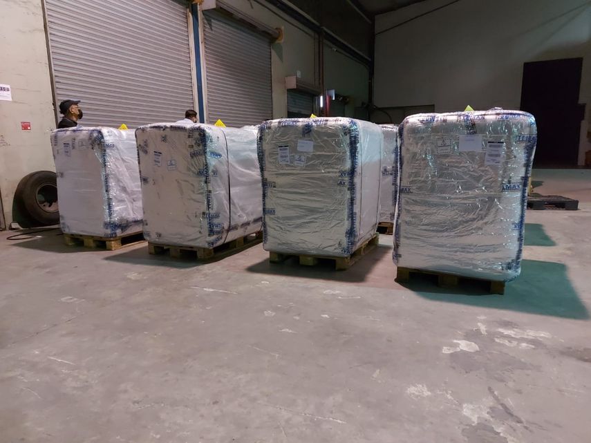 Llegada de medicamento Paxlovid a Panamá.