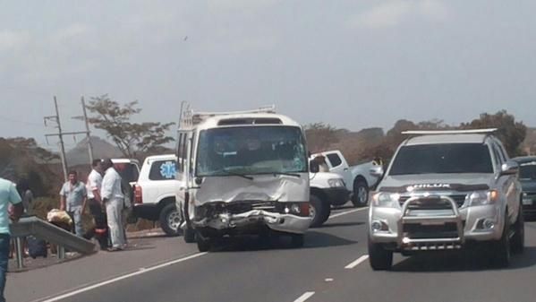 Accidente de tránsito  deja más de doce heridos en Herrera