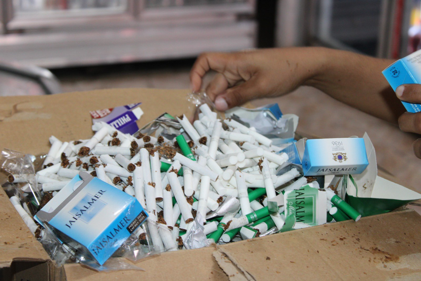 Minsa decomisa cigarrillos en operativo en Panmá Norte.