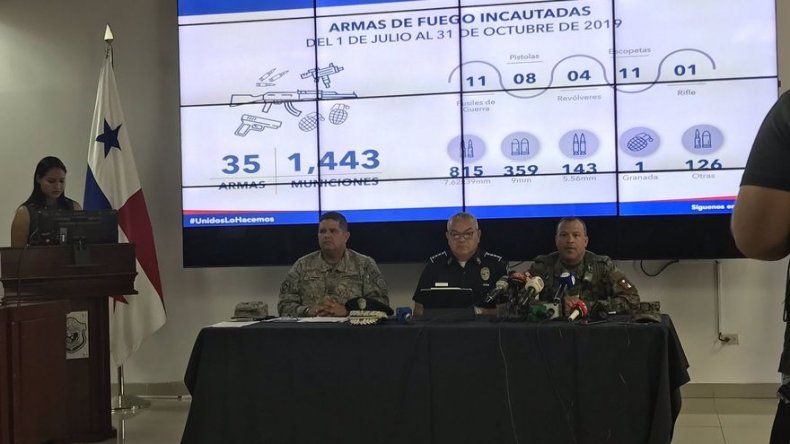 Más de tres mil capturados y más de 100 armas fueron decomisadas de julio a octubre