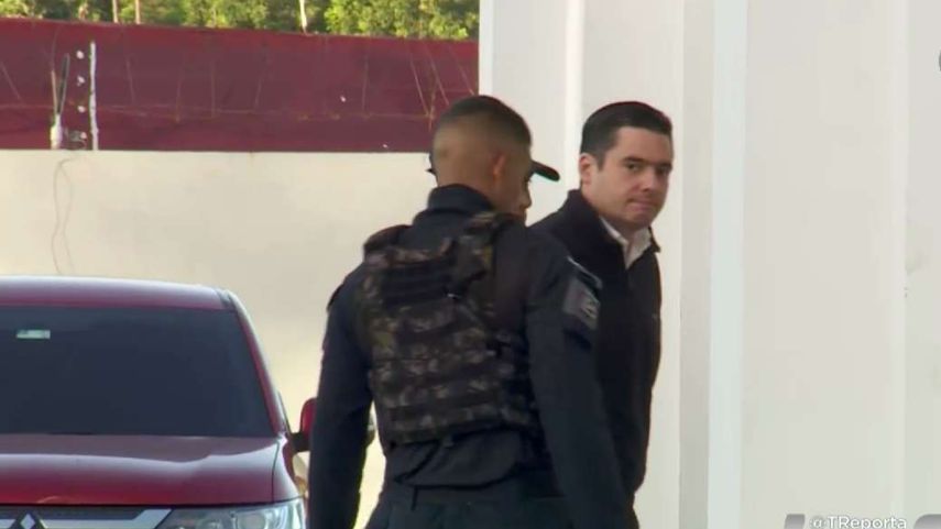 Exvicepresidente José Gabriel Carrizo a su llegada al SPA este 12 de febrero.&nbsp;