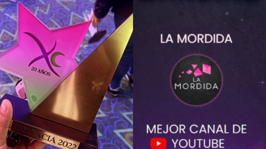 La Mordida es Mejor Canal de YouTube en Los Premios Excelencia 2022