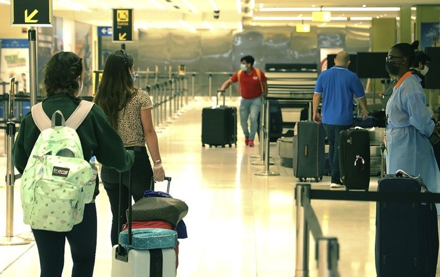 Llegada de pasajeros al Aeropuerto Internacional de Tocumen.