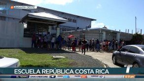 Clases fueron suspendidas en Escuela República de Costa Rica por falta de agua