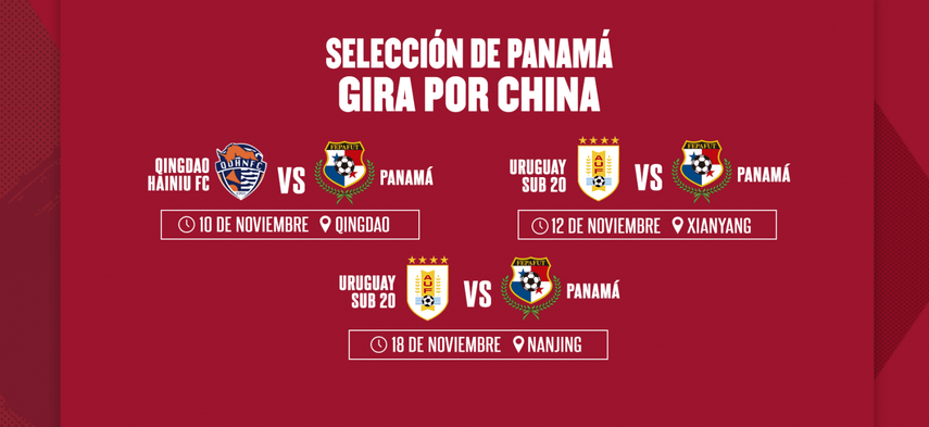 Selección de Panamá conoce rivales para gira en China&nbsp;