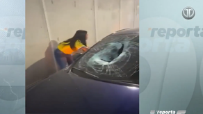 Concreto cayó sobre un vehículo en el viaducto de la avenida El Paical