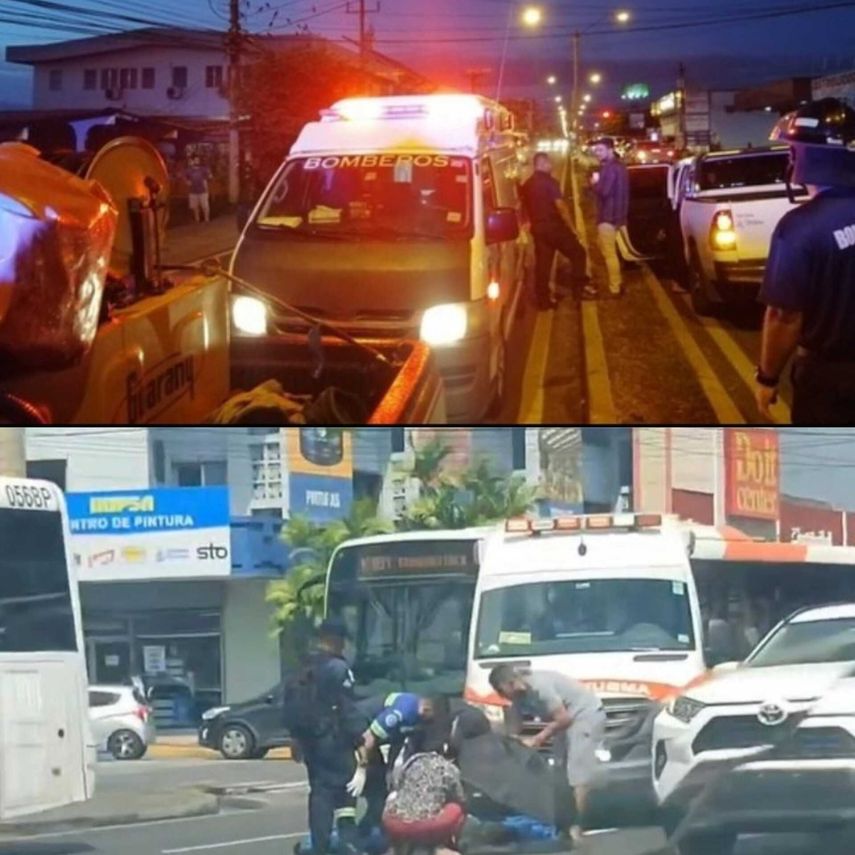 Accidentes en Santiago y Vía Transístimca dejan heridos.