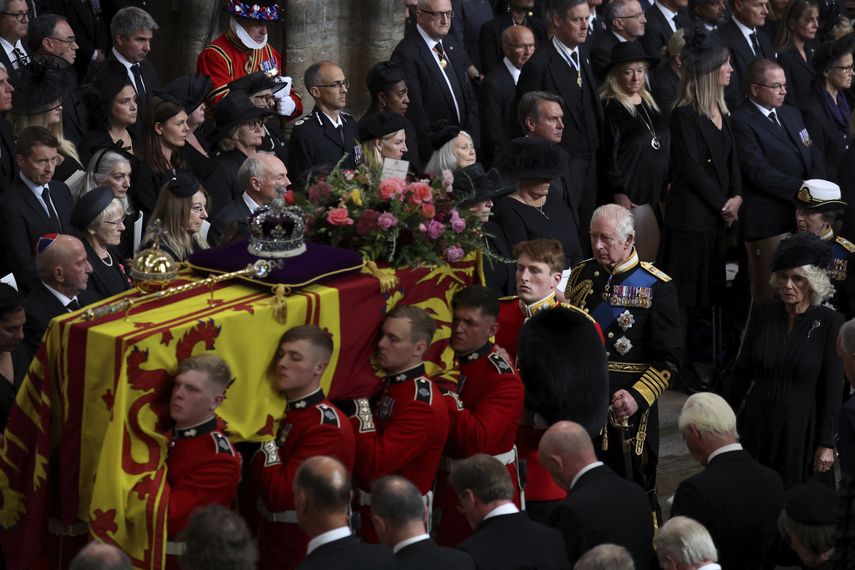 Vistas del funeral de la reina Isabel II.
