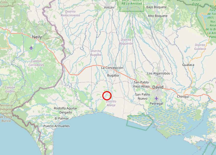 Registran sismo de 4.3 en la provincia de Chiriquí