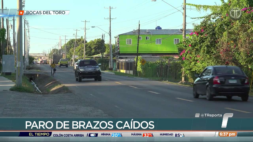 Paro de brazos caídos en Bocas del Toro HOY: ¿A que hora reabrirán?