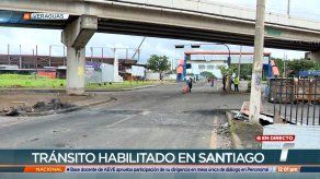 En Santiago mantienen la reapertura de los dos paños de la vía Interamericana