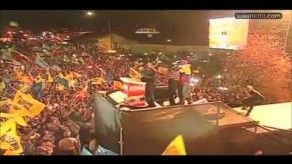 Capriles usó tema de Blades en cierre, Chávez habla de Obama