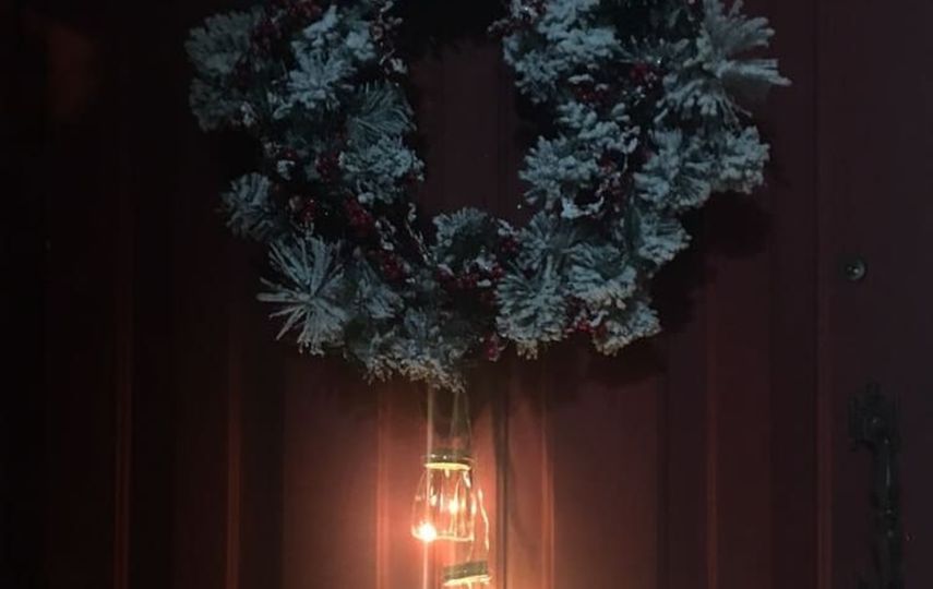 Decora la puerta para la Navidad