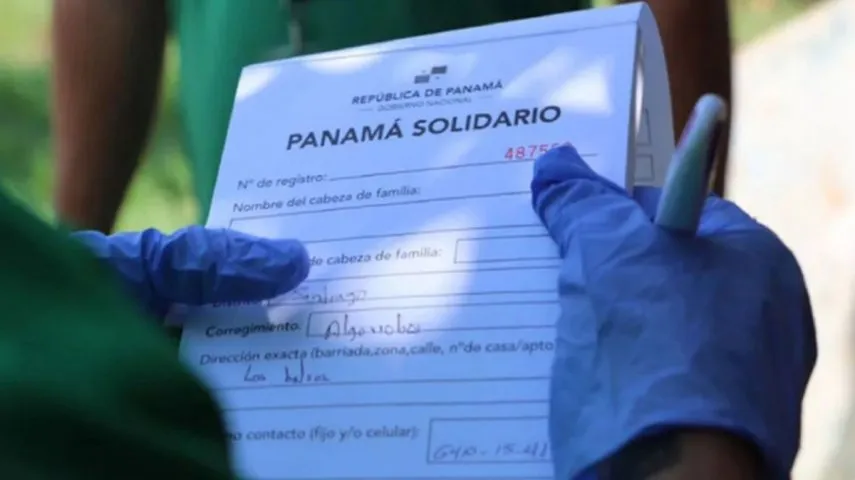 Documento utilizado para recopilación de datos de personas incluidas al vale digital del plan Panamá Solidario