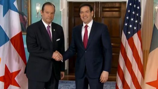 Canciller Javier Martínez - Acha y el secretario de Estado de EE. UU., Marco Rubio. Canciller Javier Martínez - Acha y el secretario de Estado de EE. UU., Marco Rubio.