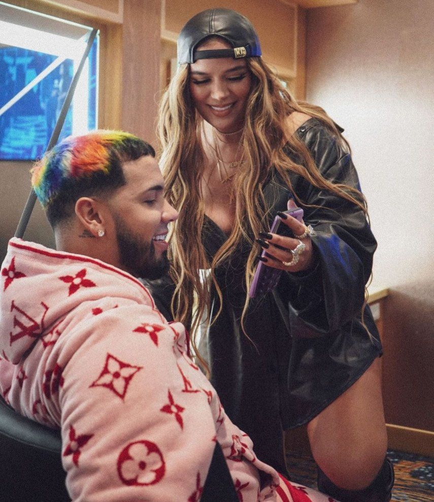 Anuel AA y Karol G &nbsp;