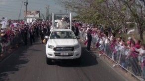 Recorrido del papa Francisco en Las Garzas Recorrido del papa Francisco en Las Garzas