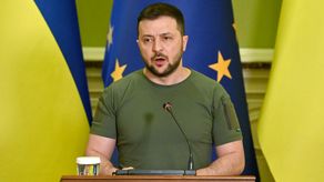 El presidente ucraniano, Volodimir Zelenski﻿.