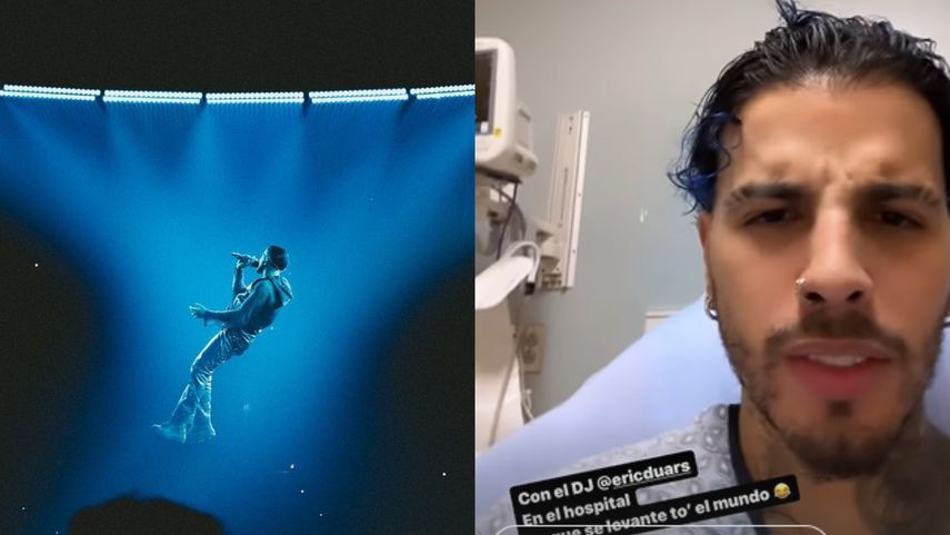 Rauw Alejandro se disloca un hombro en pleno concierto