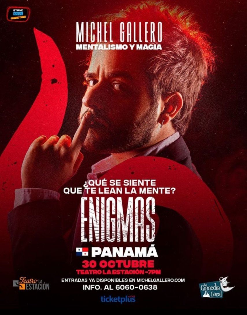 Mentalista Michel Gallero ofrecerá show en Panamá el 30 de octubre
