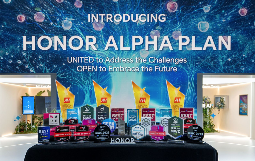 HONOR sorprende en el MWC 2025 con el HONOR ALPHA PLAN.