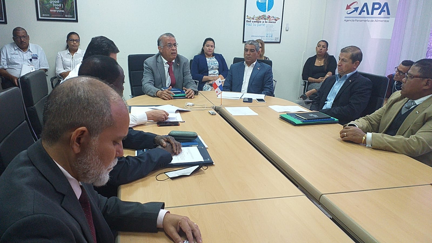 Funcionarios de la Agencia Panameña de Alimentos sostienen reunión con el MIDA