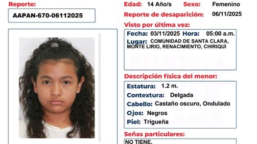 Alerta Amber por desaparición de una adolescente en Chiriquí. Alerta Amber por desaparición de una adolescente en Chiriquí.