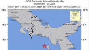 Se han registrado 6 sismos en Panamá desde el domingo