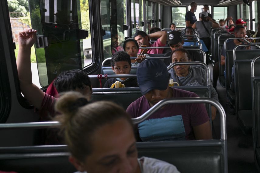 ìmagen ilustrativa de migrantes en México. Reino Unido registra un récord este sábado.