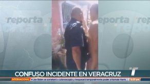 Autoridades policiales se manifiestan ante supuesto abuso de una unidad en Veracruz