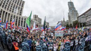 Manifestación récord en Rusia