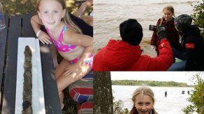 Una niña llamada Saga halla espada ancestral en Suecia