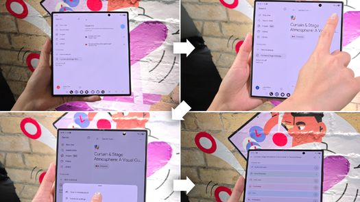 Con 201 gramos de peso, el Galaxy Z Fold más liviano desarrollado.