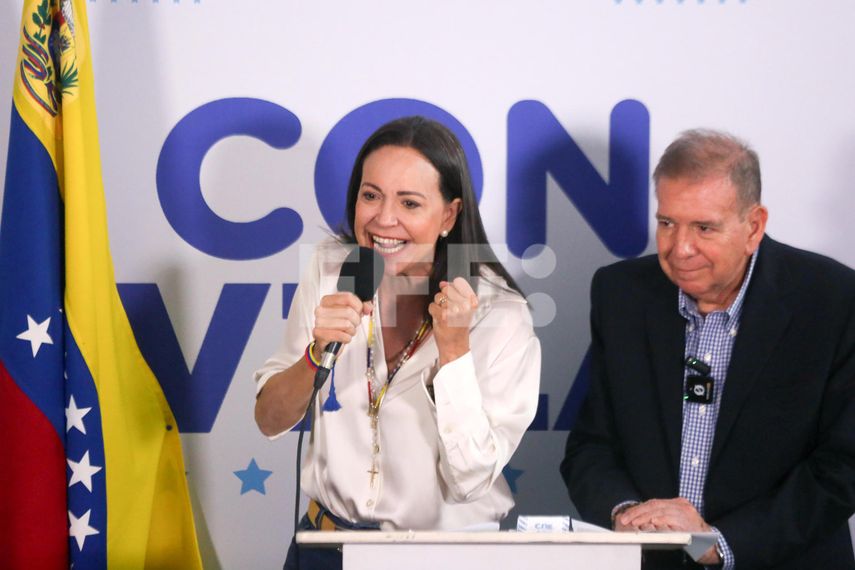 María Corina Machado retó al CNE a que entregue las actas de las elecciones de Venezuela